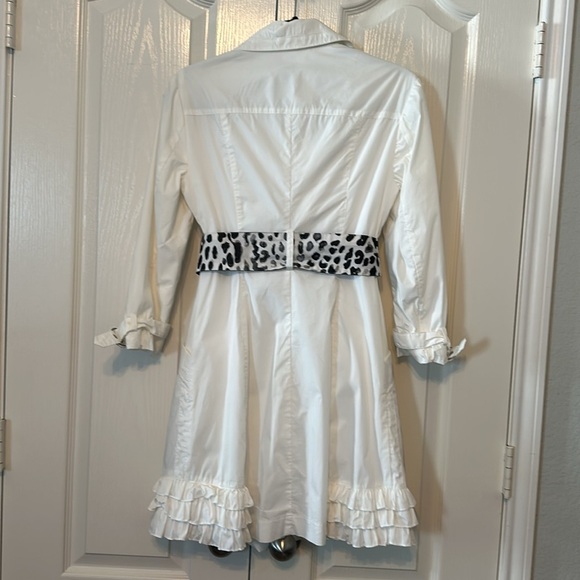 Bebe White Trench Coat Size XS - Picture 4 of 16